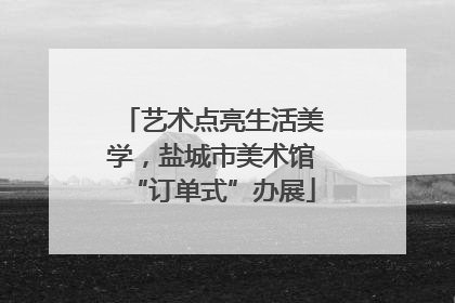 艺术点亮生活美学，盐城市美术馆“订单式”办展