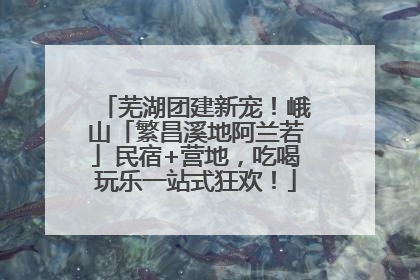 芜湖团建新宠！峨山「繁昌溪地阿兰若」民宿+营地，吃喝玩乐一站式狂欢！