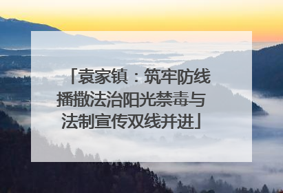 袁家镇：筑牢防线播撒法治阳光禁毒与法制宣传双线并进
