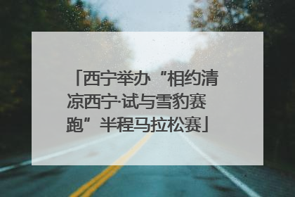 西宁举办“相约清凉西宁·试与雪豹赛跑”半程马拉松赛