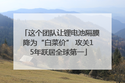 这个团队让锂电池隔膜降为“白菜价” 攻关15年跃居全球第一