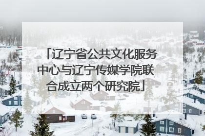 辽宁省公共文化服务中心与辽宁传媒学院联合成立两个研究院