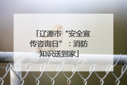 辽源市“安全宣传咨询日”：消防知识送到家