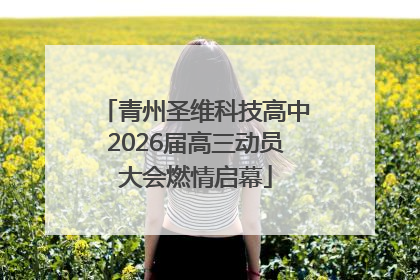 青州圣维科技高中2026届高三动员大会燃情启幕