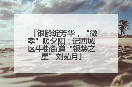 银龄绽芳华，“微孝”暖夕阳：记西城区牛街街道“银龄之星”刘茹月