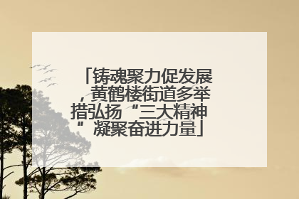 铸魂聚力促发展，黄鹤楼街道多举措弘扬“三大精神”凝聚奋进力量