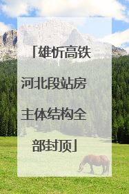 雄忻高铁河北段站房主体结构全部封顶
