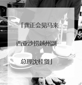 龚正会见马来西亚沙捞越州副总理沈桂贤