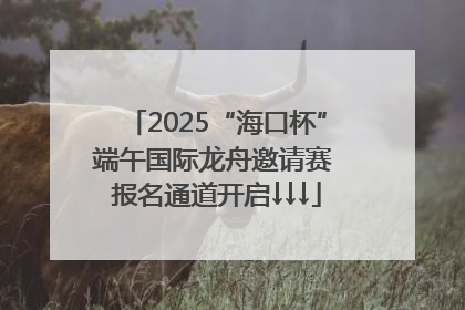 2025“海口杯”端午国际龙舟邀请赛 报名通道开启↓↓↓