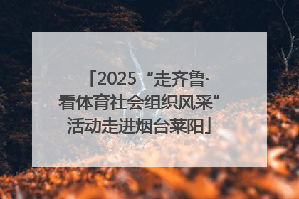 2025“走齐鲁·看体育社会组织风采”活动走进烟台莱阳