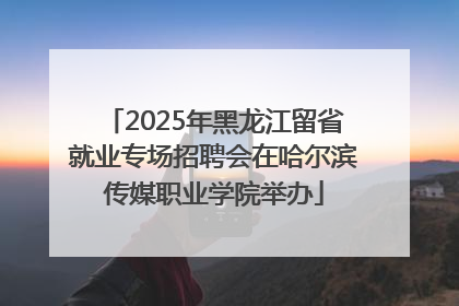 2025年黑龙江留省就业专场招聘会在哈尔滨传媒职业学院举办