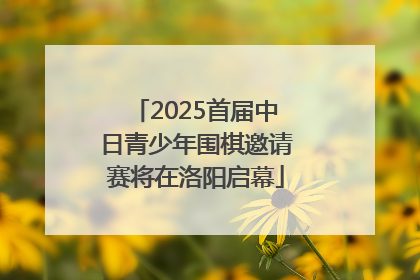2025首届中日青少年围棋邀请赛将在洛阳启幕