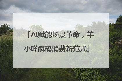 AI赋能场景革命，羊小咩解码消费新范式